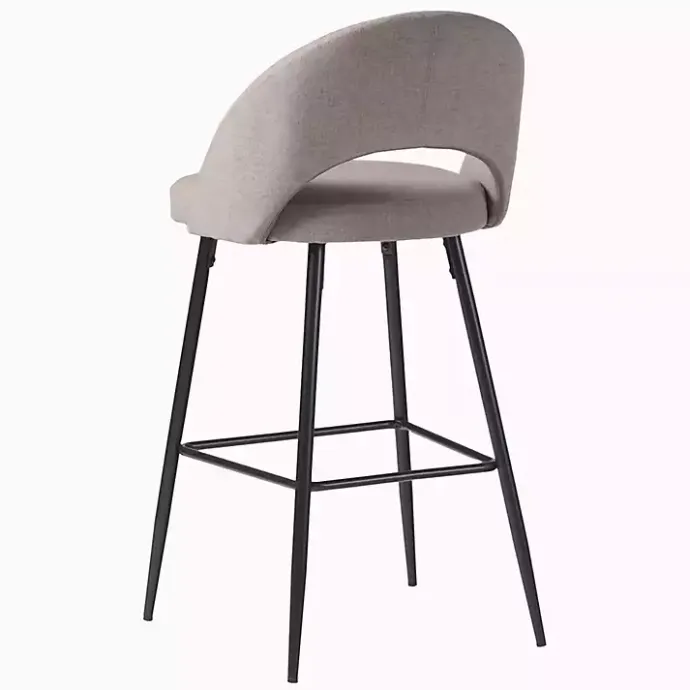 Online Kirklands Home Mushroom Upholstered Charli Bar Stools, Set of 2 Gray