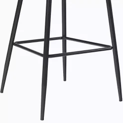 Online Kirklands Home Mushroom Upholstered Charli Bar Stools, Set of 2 Gray