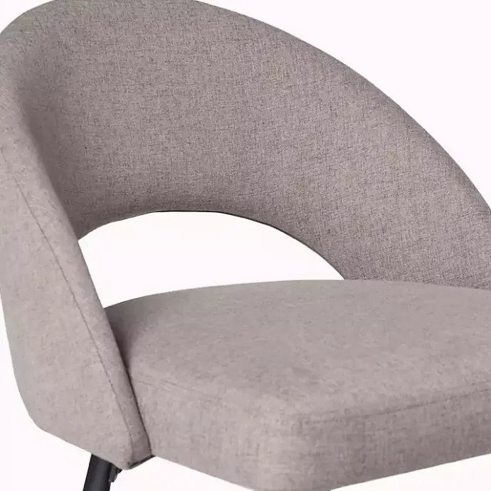 Online Kirklands Home Mushroom Upholstered Charli Bar Stools, Set of 2 Gray