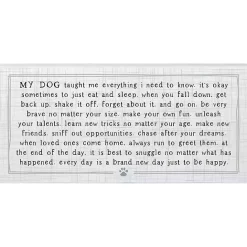 Sale Kirklands Home My Dog Taught Me Everything Wall Plaque