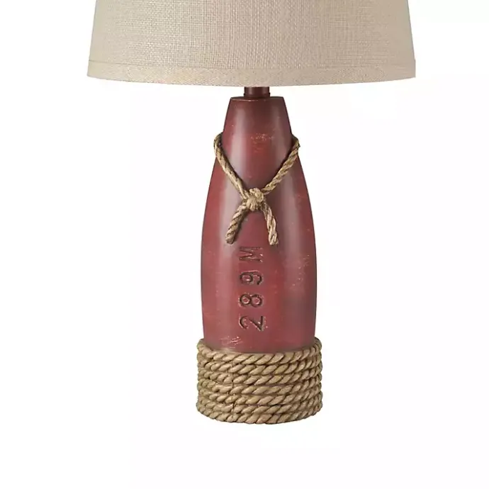 Outlet Kirklands Home Nantucket Red Buoy Table Lamp Tan