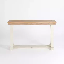 Hot Kirklands Home Natural & Cream Wood Bristol Console Table Tan