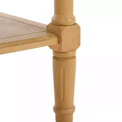Clearance Kirklands Home Natural 2- Drawer Samantha Console Table Tan