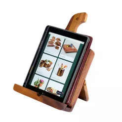 Online Kirklands Home Natural Acacia Wood Cookbook Holder Brown