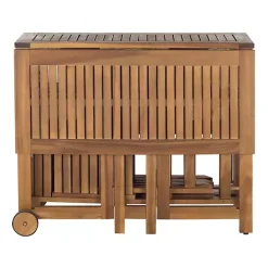 Hot Kirklands Home Natural Acacia Wood 4-pc. Foldable Dining Set