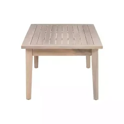 Discount Kirklands Home Natural Acacia Wood Slatted Outdoor Coffee Table Tan
