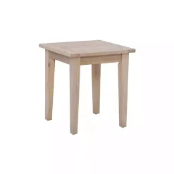Discount Kirklands Home Natural Acacia Wood Slatted Outdoor Side Table Tan