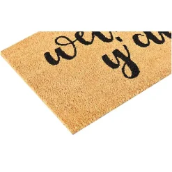 Best Kirklands Home Natural and Black Welcome Y'all Doormat