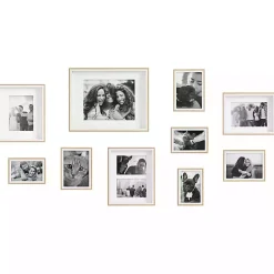 Clearance Kirklands Home Natural and White 10-pc. Gallery Wall Frame Set