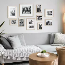Clearance Kirklands Home Natural and White 10-pc. Gallery Wall Frame Set