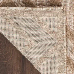Hot Kirklands Home Natural Beige Diamond Indoor/Outdoor Area Rug, 4x6 Tan