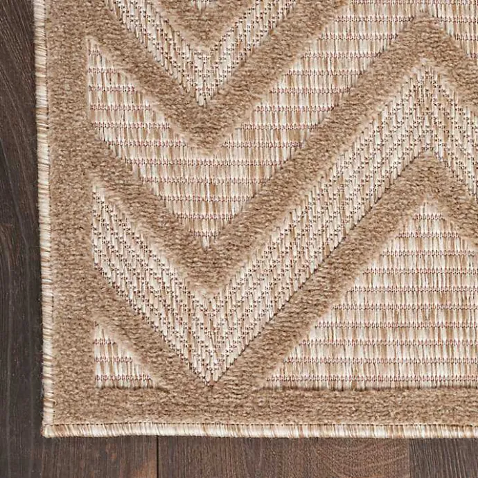 Hot Kirklands Home Natural Beige Diamond Indoor/Outdoor Area Rug, 4x6 Tan