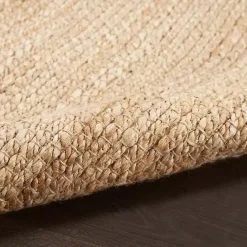 Kirklands Home Natural Bleach Jute Reversible Area Rug, 4x6 Tan