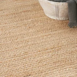 Kirklands Home Natural Bleach Jute Reversible Area Rug, 4x6 Tan
