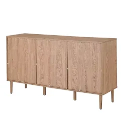 Sale Kirklands Home Natural Cane Wood Arched Sideboard Cabinet