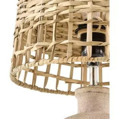 Online Kirklands Home Natural Ceramic 2-pc. Lamps with Seagrass Shades Tan