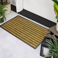 Outlet Kirklands Home Natural Coir Striped Non-Skid Doormat