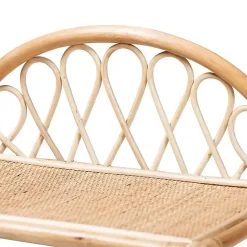 Online Kirklands Home Natural Curled Rattan 3-Tiered Bookcase