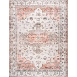 Kirklands Home Natural Faded Vintage Washable Area Rug, 4x6