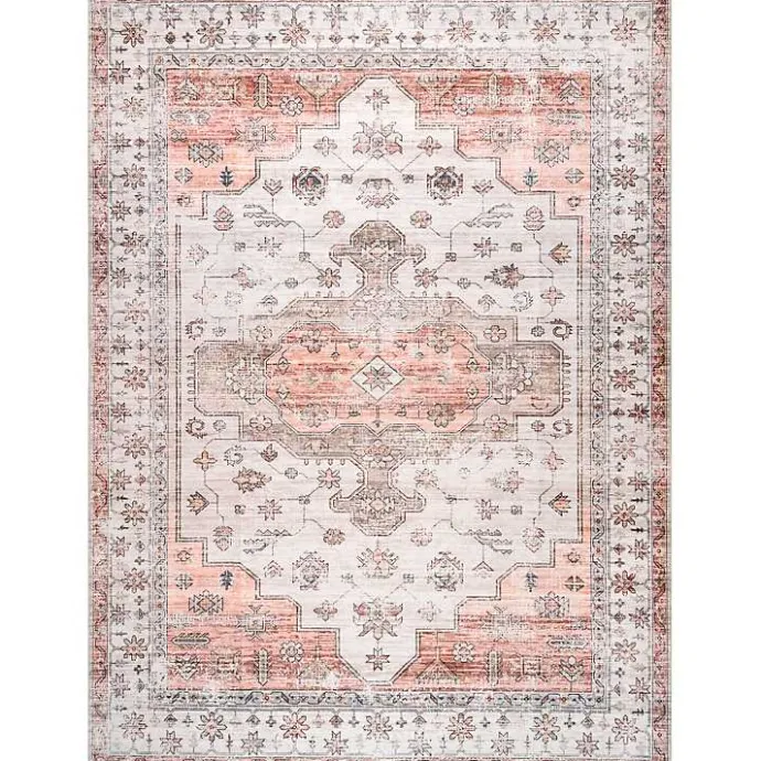 Clearance Kirklands Home Natural Faded Vintage Washable Area Rug, 5x8