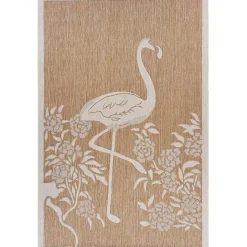 Outlet Kirklands Home Natural Flamingo Indoor/Outdoor Area Rug, 5x7
