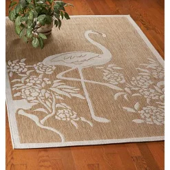 Outlet Kirklands Home Natural Flamingo Indoor/Outdoor Area Rug, 5x7