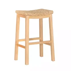 Clearance Kirklands Home Natural Hyacinth Haysom Bar Stool Tan