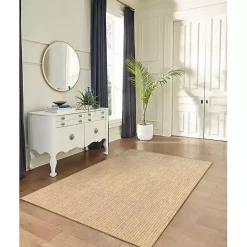Best Kirklands Home Natural Intertwined Santal Outdoor Area Rug, 7x9 Tan