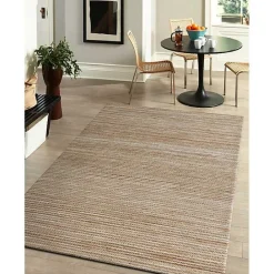 Sale Kirklands Home Natural Jute and Wool Woven Area Rug, 5x8 Brown