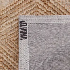 Hot Kirklands Home Natural Jute Diamond Modern Woven Area Rug, 5x8 Brown