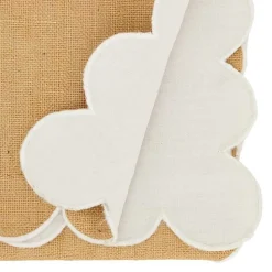 Clearance Kirklands Home Natural Jute Scalloped Table Runner Tan