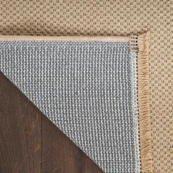 Discount Kirklands Home Natural Jute Solid Woven Area Rug, 7x9 Tan