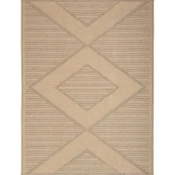 Discount Kirklands Home Natural Jute Woven Diamond Area Rug, 3x5