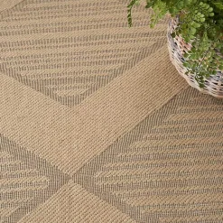 Hot Kirklands Home Natural Jute Woven Diamond Area Rug, 7x9