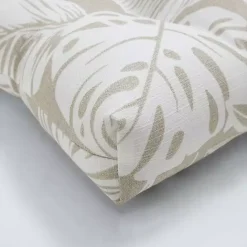 Sale Kirklands Home Natural Leaves Tufted 2-pc. Outdoor Chair Cushions