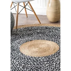 Best Kirklands Home Natural Lesha Round Rug, 6 ft.