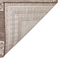 Clearance Kirklands Home Natural Linear Macy Indoor/Outdoor Area Rug, 4x7 Brown