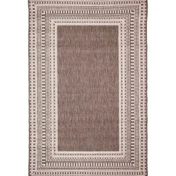 Outlet Kirklands Home Natural Linear Macy Indoor/Outdoor Area Rug, 7x9 Brown