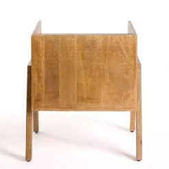 Sale Kirklands Home Natural Mango Wood Cubby Side Table Brown