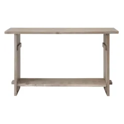 Hot Kirklands Home Natural Mango Wood Farmhouse Console