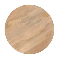 Online Kirklands Home Natural Mango Wood Round Kershaw Coffee Table Tan