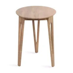 Hot Kirklands Home Natural Mango Wood Round Kershaw Accent Table Tan