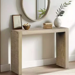 Discount Kirklands Home Natural Monterey Console Table Tan