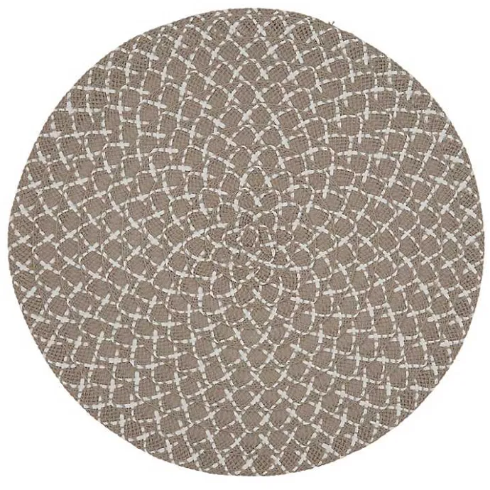 Online Kirklands Home Natural Paper Woven Placemats, Set of 4 Brown