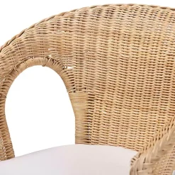 Online Kirklands Home Natural Rat Abbey Dining Chair Tan