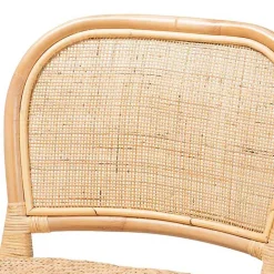 New Kirklands Home Natural Rat Adrena Counter Stool Tan