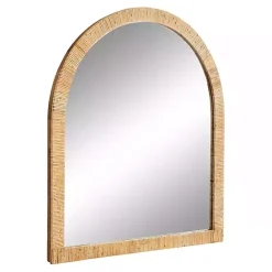 Online Kirklands Home Natural Rattan Arch Wall Mirror