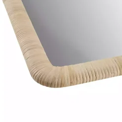 New Kirklands Home Natural Rattan Frame Rectangle Wall Mirror