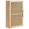 Outlet Kirklands Home Natural Rattan Wall Cabinet