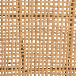 New Kirklands Home Natural Rat Woven Back Dining Chairs, Set of 2 Tan